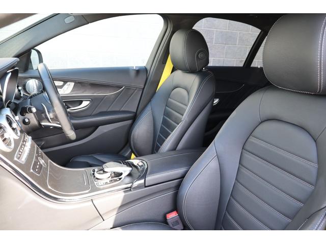 Cクラス C43 4マチック 後期 レーダーP ナイトP エアバランスP パノラマSR ブラック革シート シートH ナビTV AppleCarPlay ブルメスター フットトランクOP HUD KW車高調 AMG19AW 2年保証(39枚目)