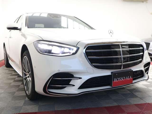 Sクラス S580 4マチック ISG搭載モデル MP202202 ワンオーナー  ユーザー買取車 白革  レーダーセーフティ ブルメスタサウンド アンビエントライト ベンチレーション ヘッドアップディスプレイ ドラレコ 右ハンドル(4枚目)