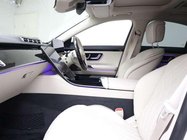 Sクラス S580 4マチック ISG搭載モデル MP202202 ワンオーナー  ユーザー買取車 白革  レーダーセーフティ ブルメスタサウンド アンビエントライト ベンチレーション ヘッドアップディスプレイ ドラレコ 右ハンドル(11枚目)