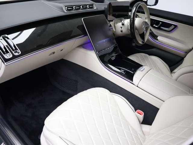 Sクラス S580 4マチック ISG搭載モデル MP202202 ワンオーナー  ユーザー買取車 白革  レーダーセーフティ ブルメスタサウンド アンビエントライト ベンチレーション ヘッドアップディスプレイ ドラレコ 右ハンドル(15枚目)