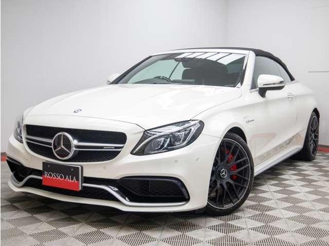 Cクラス C63 Sカブリオレ レーダーセーフティPKG エアバランスPKG Burmesterサウンド LEDインテリジェントライトシステム ブラックナッパレザーシート DINAMICAコンビハンドル シートヒーター ドラレコ E(2枚目)