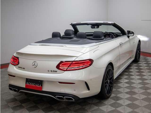 Cクラス C63 Sカブリオレ レーダーセーフティPKG エアバランスPKG Burmesterサウンド LEDインテリジェントライトシステム ブラックナッパレザーシート DINAMICAコンビハンドル シートヒーター ドラレコ E(43枚目)