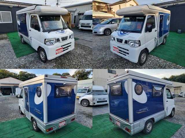 NT100クリッパートラック  インディ727 キャンピング オートマチック ポータブルナビ バックカメラ ETC ドライブレコーダー 乗車定員4人就寝4人 ポップアップルーフ FFヒーター インバーター 12ヶ月走行距離無制限保証(7枚目)