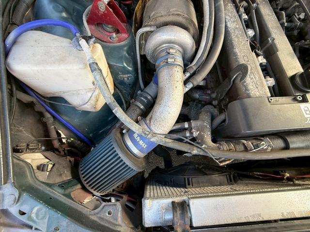 プログレ ＮＣ２５０　ウォールナットパッケージ　４ＡＴ→５ＭＴ公認　トラストタービン　車高調　社外アーム　前置きＩＣ　社外マフラー　追加メーター　オールペン（45枚目）