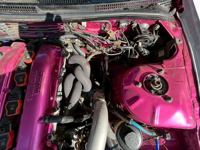 シルビア Ｑ’ｓ　純正５速　フレームペイント　ＢＲＩＤＥフルバケ　社外ステアリング　社外マフラー　Ｄｅｆｉメーター　　４連追加メーター　延長ロアアーム　前置きインタークーラー　エアクリ（47枚目）