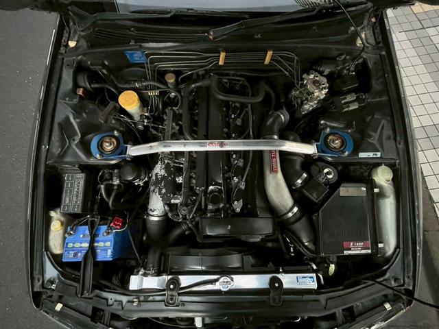 スカイライン ＧＴ－Ｒ　ＲＢ２６ＤＥＴＴ　ＦＵＪＩＴＳＵＢＯフロントパイプ　社外マフラー　Ｒ３５コイル流用　ＢＲＩＤＥセミバケ（35枚目）