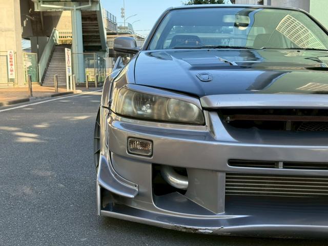 スカイライン 25GT-Xターボ 純正5速 URASフルエアロ 社外マフラー 車高調 RECAROシート(9枚目)