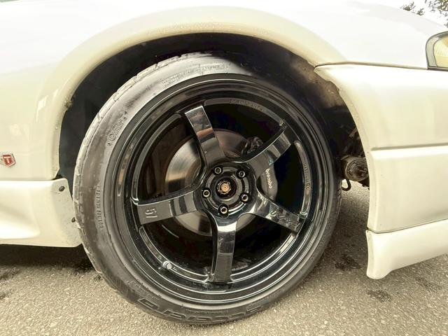 スカイライン GT-R 社外マフラー エアクリ BLTZ車高調 ナルディステアリング インパネカーボンパネル レカロセミバケ RAYSホイール18インチ(59枚目)