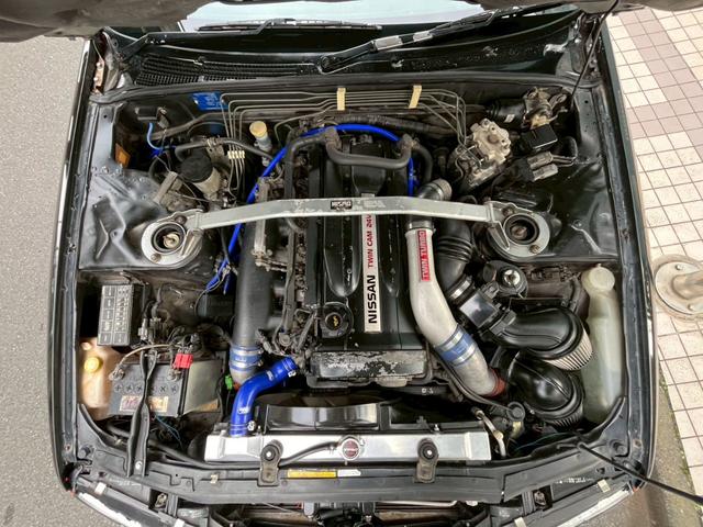 スカイライン ＧＴＳ－４　ＲＢ２６ＤＥＴＴ公認　４ドアＧＴＲ仕様　前置きＩＣ　ブーストアップ　社外マフラー　車高調　ニスモメーター　マインズ３連メーター（42枚目）