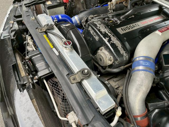 スカイライン ＧＴＳ－４　ＲＢ２６ＤＥＴＴ公認　４ドアＧＴＲ仕様　前置きＩＣ　ブーストアップ　社外マフラー　車高調　ニスモメーター　マインズ３連メーター（50枚目）