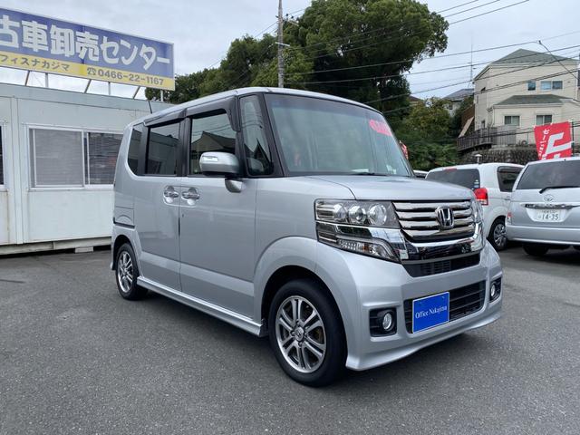 N-BOXカスタム G・Lパッケージ 左側パワースライドドア ナビ 地デジTV Bluetooth ドラレコ ETC スマートキー オートライト(6枚目)