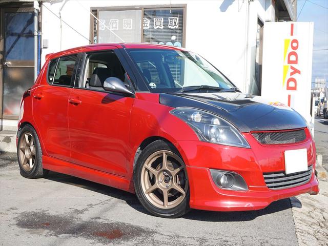 スイフト ＲＳ　禁煙車　カーボンボンネット　３連メーター　車高調　マフラー　ストラットタワーバー　外ドアミラー　ＺＥＲＯ１０００パワーフィルター　ＳチューンＥＣＵ　外マフラー　１６インチアルミ　ＥＴＣビッグスロットル（6枚目）