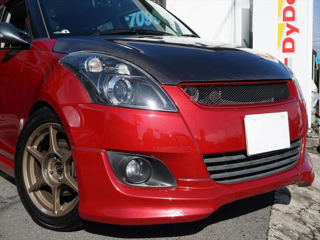 スイフト ＲＳ　禁煙車　カーボンボンネット　３連メーター　車高調　マフラー　ストラットタワーバー　外ドアミラー　ＺＥＲＯ１０００パワーフィルター　ＳチューンＥＣＵ　外マフラー　１６インチアルミ　ＥＴＣビッグスロットル（25枚目）