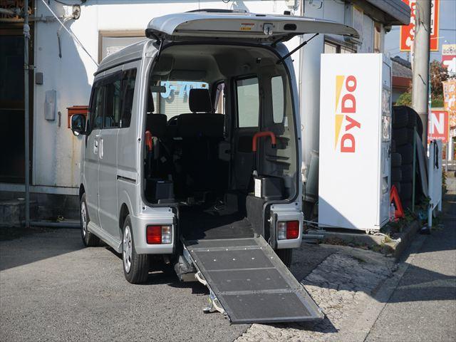 エブリイワゴン 　福祉車両車いす移動車分割式リヤシート　電動ウィンチ　ウィンチリモコン　車両非課税　スマートキー２個　エクリプスナビ　取説保証書　リヤヒーター　手すり　１年保証（22枚目）