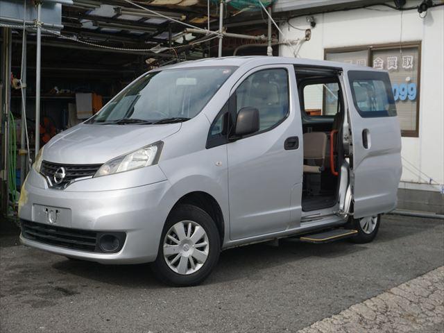 NV200バネットワゴン 福祉車両チェアキャブスロープ車いす2基 手すり 6人乗り 左オートステップ エクリプスナビバックカメラ 取説保証書 ETC(7枚目)