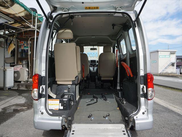 NV200バネットワゴン 福祉車両チェアキャブスロープ車いす2基 手すり 6人乗り 左オートステップ エクリプスナビバックカメラ 取説保証書 ETC(23枚目)