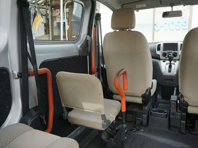 NV200バネットワゴン 福祉車両チェアキャブスロープ車いす2基 手すり 6人乗り 左オートステップ エクリプスナビバックカメラ 取説保証書 ETC(31枚目)