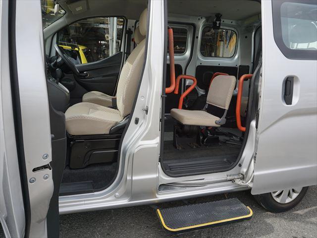 NV200バネットワゴン 福祉車両チェアキャブスロープ車いす2基 手すり 6人乗り 左オートステップ エクリプスナビバックカメラ 取説保証書 ETC(48枚目)