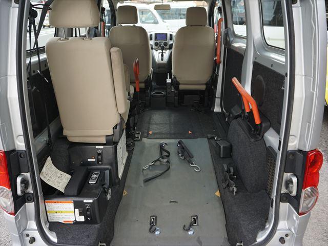 NV200バネットワゴン 福祉車両チェアキャブスロープ車いす2基 手すり 6人乗り 左オートステップ エクリプスナビバックカメラ 取説保証書 ETC(72枚目)