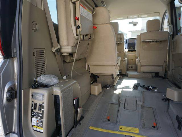 セレナ 　福祉車両チェアキャブスロープ車いす２名　２列目電動ウィンチ３列目後退防止ベルト　ナビバックカメラ　キーレス（45枚目）