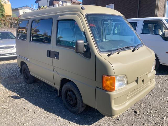 サンバーディアス ベース 5速MT スイッチ切替式4WD エアコン パワステ パワーウインドウ 後席分割シート 後席ヒーター 大型リアアンダーミラー タイミングベルト交換済み 色替(6枚目)