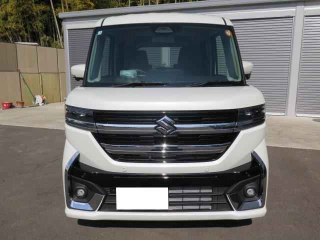 スペーシアカスタム ハイブリッドXSターボ 全方位モニター付ナビ スズキセーフティサポート スズキコネクト対応通信機装着車 前後ドラレコ付デジタルインナーミラー ETC2.0 両側電動スライドドア 電動パーキングブレーキ フロアマット HDMI(2枚目)