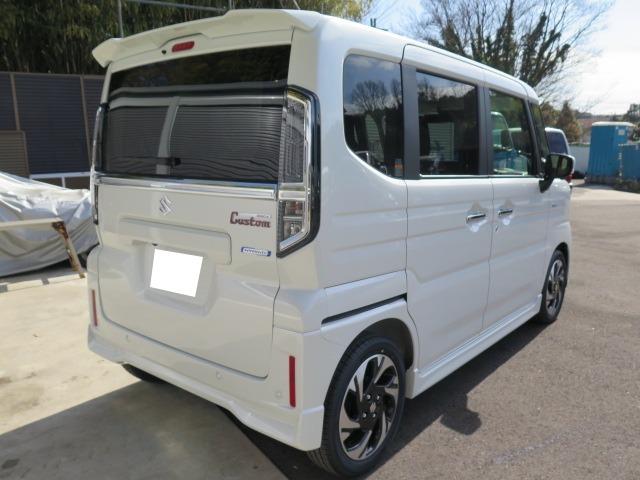 スペーシアカスタム ハイブリッドXSターボ 全方位モニター付ナビ スズキセーフティサポート スズキコネクト対応通信機装着車 前後ドラレコ付デジタルインナーミラー ETC2.0 両側電動スライドドア 電動パーキングブレーキ フロアマット HDMI(8枚目)