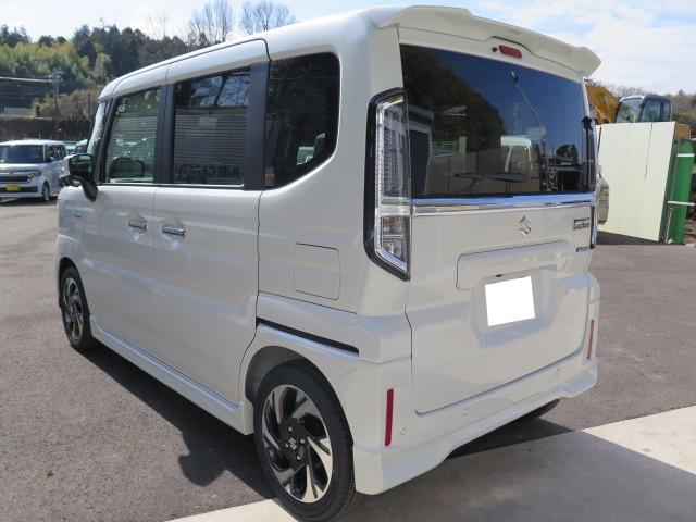 スペーシアカスタム ハイブリッドXSターボ 全方位モニター付ナビ スズキセーフティサポート スズキコネクト対応通信機装着車 前後ドラレコ付デジタルインナーミラー ETC2.0 両側電動スライドドア 電動パーキングブレーキ フロアマット HDMI(9枚目)