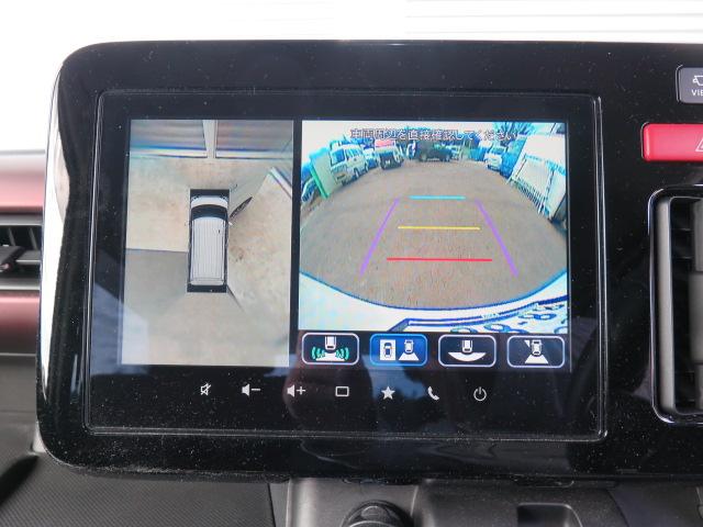 スペーシアカスタム ハイブリッドXSターボ 全方位モニター付ナビ スズキセーフティサポート スズキコネクト対応通信機装着車 前後ドラレコ付デジタルインナーミラー ETC2.0 両側電動スライドドア 電動パーキングブレーキ フロアマット HDMI(16枚目)