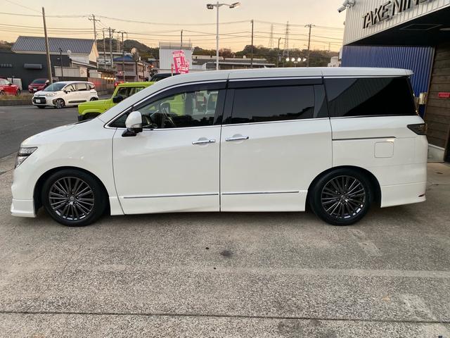 エルグランド 250ハイウェイスターS アーバンクロム 後期グリル 後期ヘッドライトモール TEIN車高調 後席モニター両側パワースライドドア アラウンドビューモニター(11枚目)