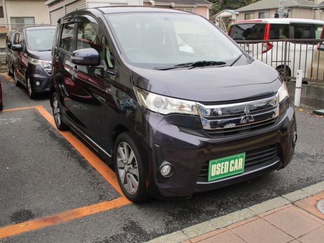 eKカスタム T ターボ 純正ナビ 地デジ バックカメラ スマートキー HIDライト(7枚目)