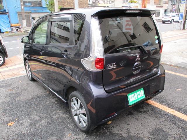 eKカスタム T ターボ 純正ナビ 地デジ バックカメラ スマートキー HIDライト(10枚目)