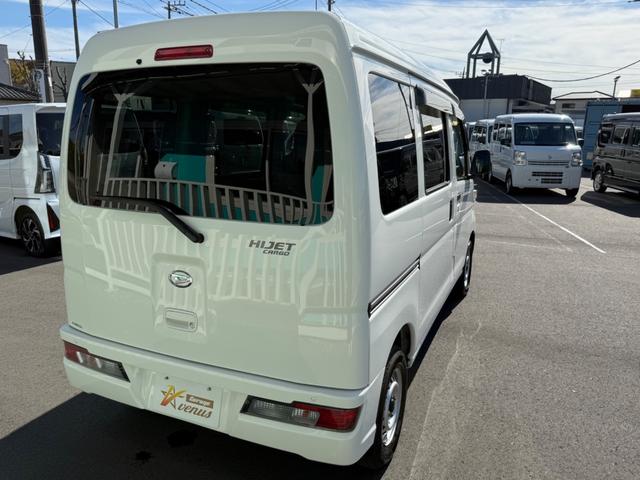 ハイゼットカーゴ ＤＸ　ＳＡＩＩＩ　ハイルーフ　キーレス　前パワーウィンドウ　衝突被害軽減ブレーキ　スマートアシスト　ＬＥＤヘッドライト　ドライブレコーダー　プライバシーガラス　両側スライドドア　記録簿（15枚目）