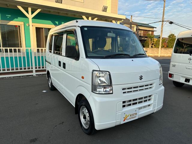 エブリイ ＰＣ　ハイルーフ　キーレス　前パワーウィンドウ　プライバシーガラス　社外ナビ　ハロゲンライト　両側スライドドア　記録簿　軽自動車　軽貨物　軽バン（11枚目）