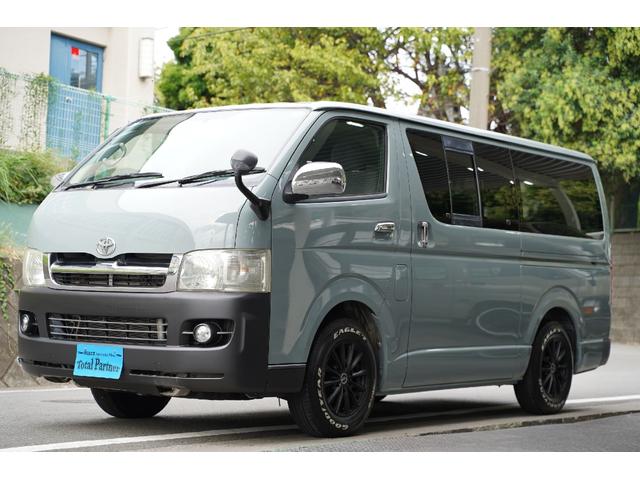ハイエースバン ロングスーパーＧＬ　ディーゼルターボ／２．５００ｃｃ／塗替アースカラー／アーバンカーキ／社外１５インチＡＷ／ＧＯＯＤＹＥＡＲ製ホワイトレターバンタイヤ／１９５／８０Ｒ／１５／純正キーレス／Ｗエアーバック／１００Ｖ電源／（40枚目）