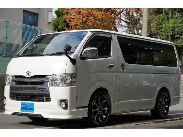 ハイエースバン ロングスーパーＧＬ　ガソリン／２．０００ｃｃ／６速ＡＴ／記録簿有／両側電動スライドドア／スマートキー／プッシュスタート／Ｗエアーバック／ナビ／Ｂカメラ／１７インチＡＷ／ＹＯＫＯＨＡＭＡタイア／２０２３年製／ブルトゥース／（40枚目）