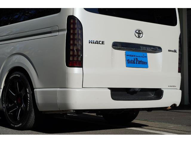 ハイエースバン ロングスーパーＧＬ　２．０００ｃｃ／ガソリン／両側電動スライドドア／スマートキー／プッシュスタート／記録簿付／バットフェイスボンネット／１８インチＡＷ／ローダウン／ナビ／ブルートゥース／地デジ／Ｂカメラ／ＥＴＣ／（9枚目）