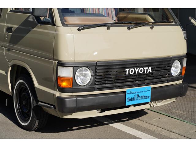 ハイエースバン ロングDX 予備検査取得済/2.000cc/ガソリン/9人乗/コラムマニュアル/純正丸目ヘッドライト/クラシックトヨタエンブレム/塗替ゴビ/カラーNo,PUA/ホワイトリボンタイヤ/M-YH61V/(33枚目)