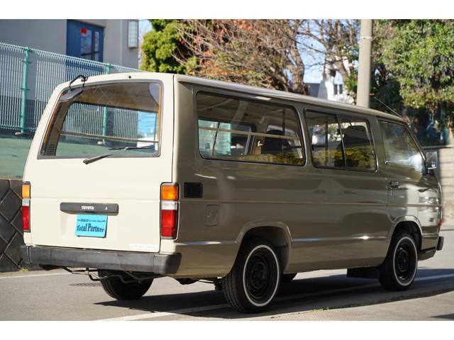 ハイエースバン ロングDX 予備検査取得済/2.000cc/ガソリン/9人乗/コラムマニュアル/純正丸目ヘッドライト/クラシックトヨタエンブレム/塗替ゴビ/カラーNo,PUA/ホワイトリボンタイヤ/M-YH61V/(55枚目)