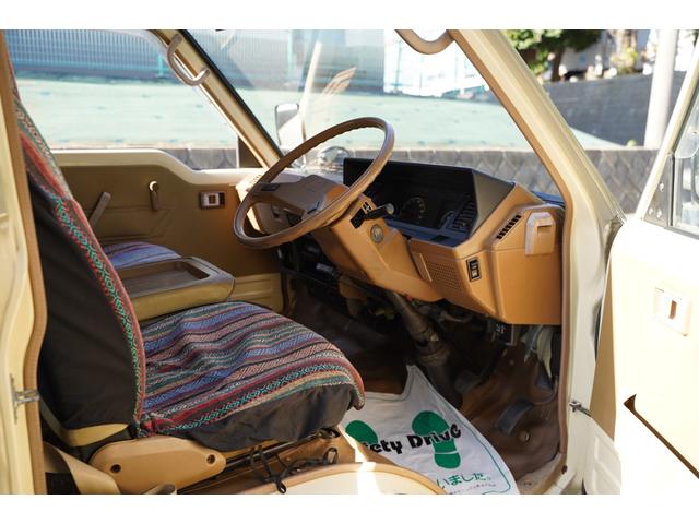 ハイエースバン ロングDX 予備検査取得済/2.000cc/ガソリン/9人乗/コラムマニュアル/純正丸目ヘッドライト/クラシックトヨタエンブレム/塗替ゴビ/カラーNo,PUA/ホワイトリボンタイヤ/M-YH61V/(72枚目)