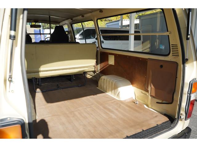 ハイエースバン ロングDX 予備検査取得済/2.000cc/ガソリン/9人乗/コラムマニュアル/純正丸目ヘッドライト/クラシックトヨタエンブレム/塗替ゴビ/カラーNo,PUA/ホワイトリボンタイヤ/M-YH61V/(80枚目)