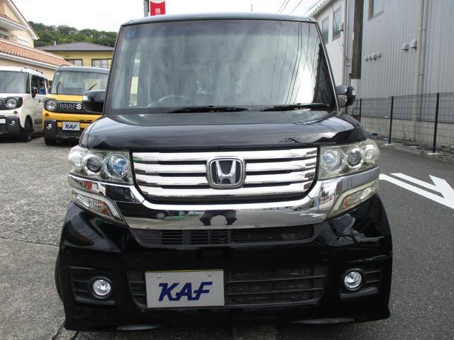 Ｎ－ＢＯＸカスタム Ｇ・ターボパッケージ　ターボ車　ＨＩＤ　フォグ　オートライト　両側パワースライドドア　クルーズコントロール　パドルシフト　カロッツェリアナビ　バックカメラ　地デジ　ＤＶＤ再生　ブルートゥース　ＥＴＣ　禁煙車（2枚目）