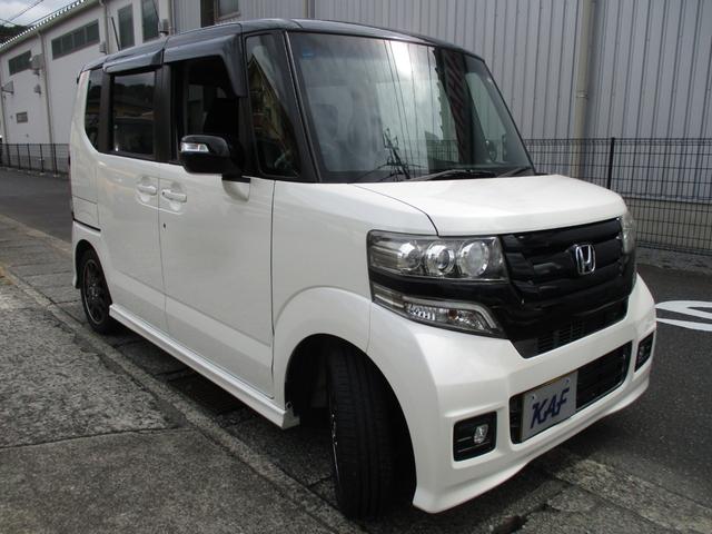 Ｎ－ＢＯＸカスタム ２トーンカラースタイル　Ｇ・ターボＬパッケージ　ワンオーナー　ＨＩＤ　フォグ　オートライト　オートドアミラー　両側パワースライドドア　クルコン　パドルシフト　純正ナビ　バックカメラ　地デジ　ＤＶＤ再生　ブルートゥース　ドラレコ　ウーファー　禁煙車（6枚目）
