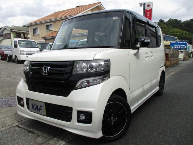 Ｎ－ＢＯＸカスタム ２トーンカラースタイル　Ｇ・ターボＬパッケージ　ワンオーナー　ＨＩＤ　フォグ　オートライト　オートドアミラー　両側パワースライドドア　クルコン　パドルシフト　純正ナビ　バックカメラ　地デジ　ＤＶＤ再生　ブルートゥース　ドラレコ　ウーファー　禁煙車（7枚目）