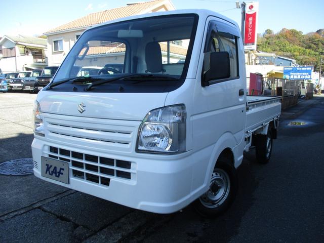 キャリイトラック ＫＣエアコン・パワステ　４ＷＤ　５速マニュアル　エアコン　パワステ　エアバッグ　三方開　ゲートプロテクタ　ＡＭ／ＦＭラジオ　サイドバイザー　フロアマット　禁煙車（7枚目）