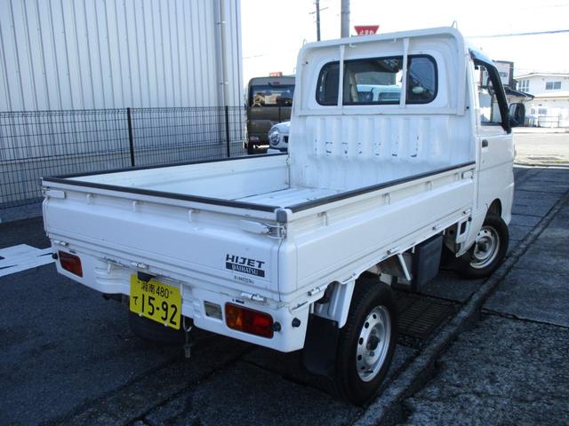 ハイゼットトラック エアコン・パワステ スペシャル 4WD 5速マニュアル エアコン パワステ ゲートプロテクタ AM/FMラジオ サイドバイザー フロアマット ETC(8枚目)