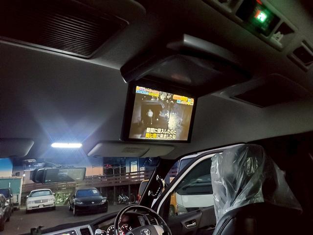 ハイエースワゴン GL 車検整備付 キーレス プッシュスタート 電格ミラー CD DVD再生 TV ナビ ETC バックカメラ リアモニター アルミ ローダウン 車高調 クルコン エアロ フルフラット ACコンセント(36枚目)