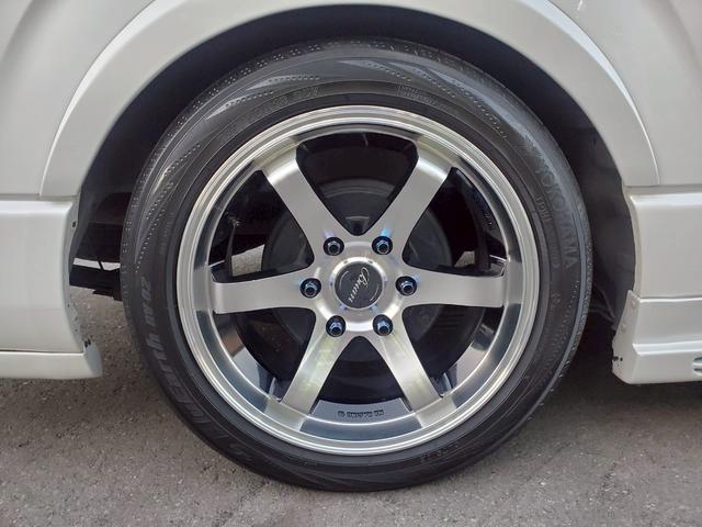 ハイエースワゴン GL 車検整備付 キーレス プッシュスタート 電格ミラー CD DVD再生 TV ナビ ETC バックカメラ リアモニター アルミ ローダウン 車高調 クルコン エアロ フルフラット ACコンセント(54枚目)