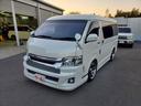 ハイエースワゴン GL 車検整備付 キーレス プッシュスタート 電格ミラー CD DVD再生 TV ナビ ETC バックカメラ リアモニター アルミ ローダウン 車高調 クルコン エアロ フルフラット ACコンセント(8枚目)