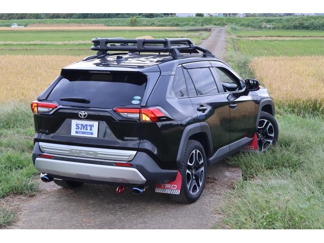 ＲＡＶ４ アドベンチャー　４ＷＤ　９インチフルセグＳＤナビ　サイドバックカメラ　ＥＴＣ　ＴＲＤ前後バンパーガーニッシュ　ＴＲＤルーフラック　ＴＲＤマッドガード　ワンオーナー（3枚目）